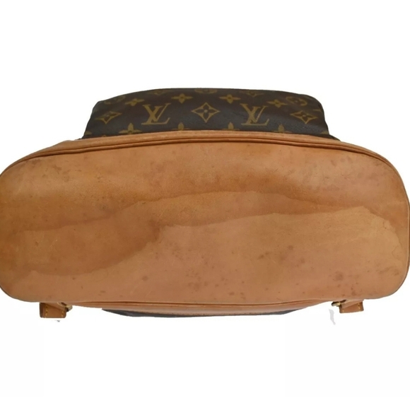 LOUIS VUITTO Montsouris GM Backpack Bag Monogram Leather Brown BAG - Picture 7 of 14